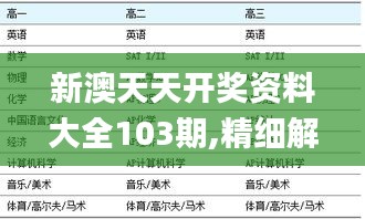 新澳天天开奖资料大全103期,精细解答解释定义_Lite56.656-4