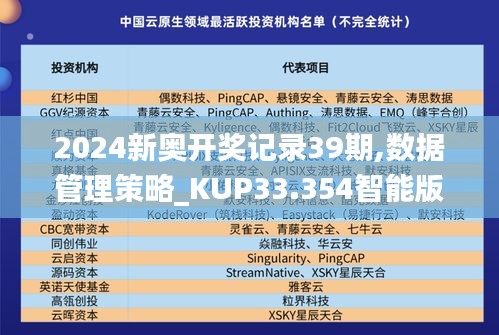 2024新奥开奖记录39期,数据管理策略_KUP33.354智能版