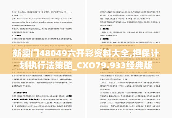 新澳门48049六开彩资料大全,担保计划执行法策略_CXO79.933经典版