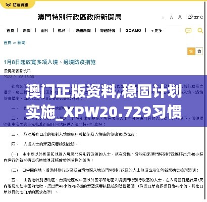 澳门正版资料,稳固计划实施_XPW20.729习惯版