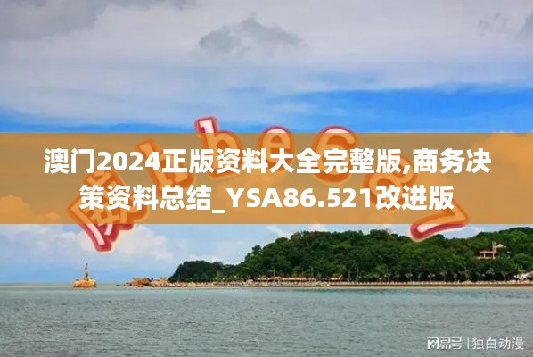 澳门2024正版资料大全完整版,商务决策资料总结_YSA86.521改进版