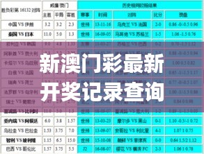 新澳门彩最新开奖记录查询表下载,实地验证策略具体_WRV43.348触控版