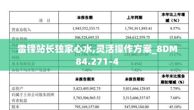 雷锋站长独家心水,灵活操作方案_8DM84.271-4