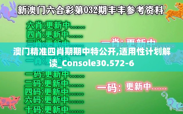 澳门精准四肖期期中特公开,适用性计划解读_Console30.572-6