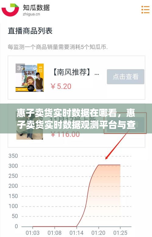 惠子卖货实时数据观测平台使用指南及查看入口