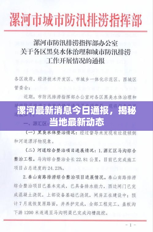 漯河最新消息今日通报，揭秘当地最新动态