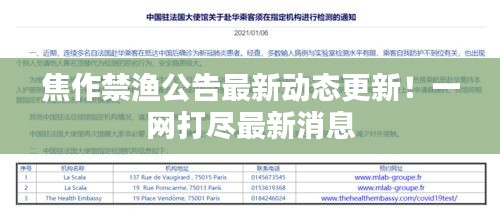 焦作禁渔公告最新动态更新！一网打尽最新消息