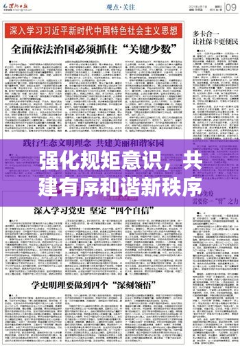 强化规矩意识，共建有序和谐新秩序