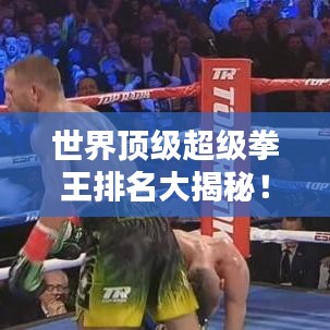 世界顶级超级拳王排名大揭秘！拳坛霸主谁领风骚？