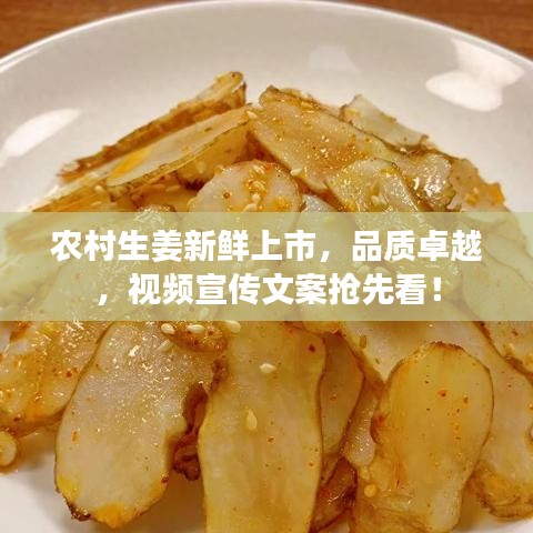 农村生姜新鲜上市，品质卓越，视频宣传文案抢先看！