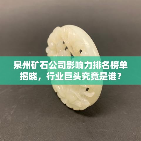 泉州矿石公司影响力排名榜单揭晓，行业巨头究竟是谁？