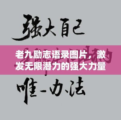 老九励志语录图片，激发无限潜力的强大力量