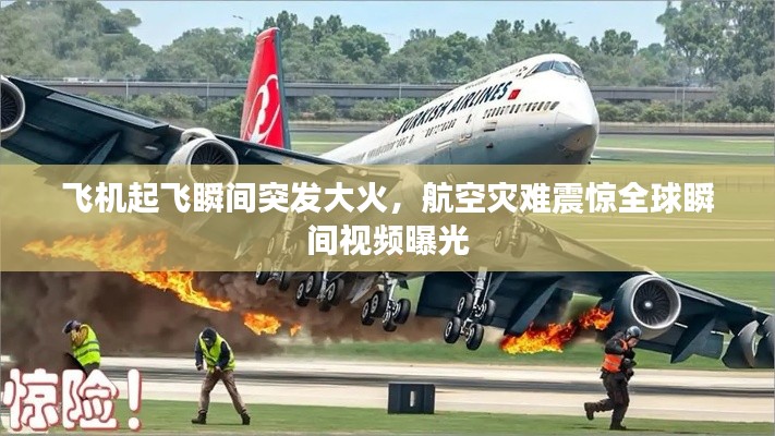 飞机起飞瞬间突发大火，航空灾难震惊全球瞬间视频曝光