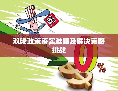 双降政策落实难题及解决策略挑战