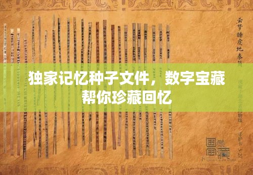 独家记忆种子文件，数字宝藏帮你珍藏回忆