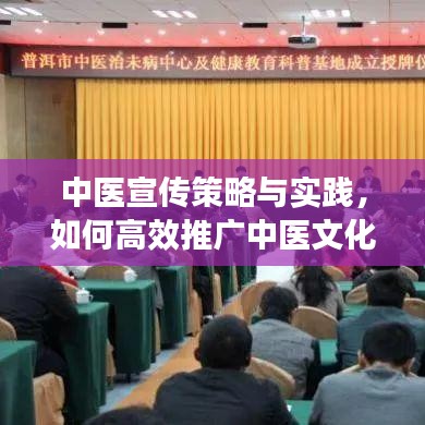 中医宣传策略与实践，如何高效推广中医文化？
