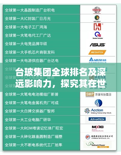 台玻集团全球排名及深远影响力，探究其在世界舞台的卓越表现