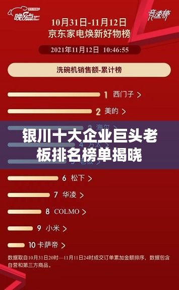 银川十大企业巨头老板排名榜单揭晓