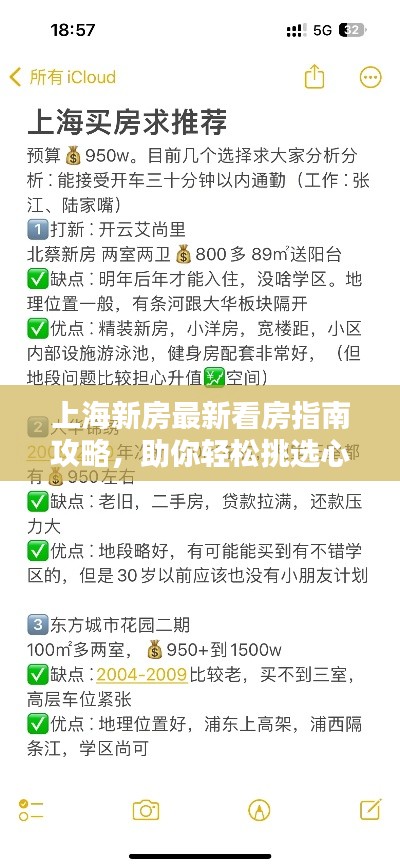 上海新房最新看房指南攻略，助你轻松挑选心仪房源！