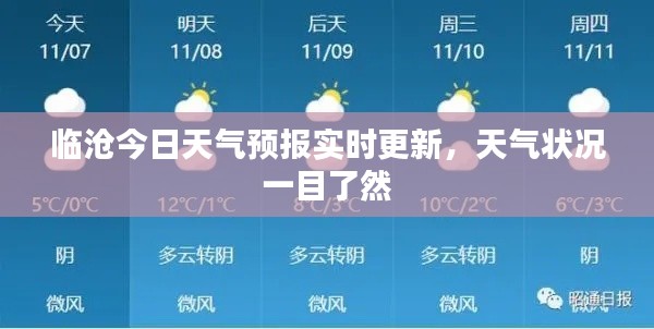 临沧今日天气预报实时更新，天气状况一目了然