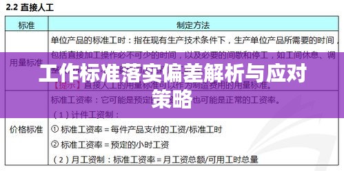工作标准落实偏差解析与应对策略