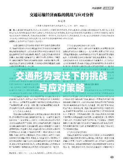 交通形势变迁下的挑战与应对策略
