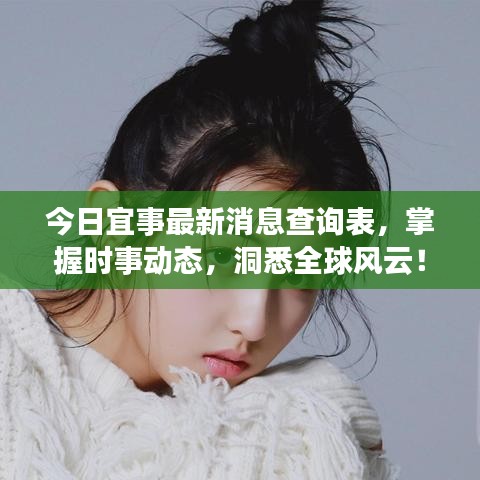 今日宜事最新消息查询表，掌握时事动态，洞悉全球风云！