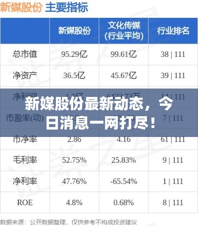 新媒股份最新动态，今日消息一网打尽！