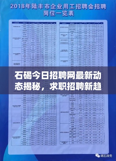 石碣今日招聘网最新动态揭秘，求职招聘新趋势一网打尽