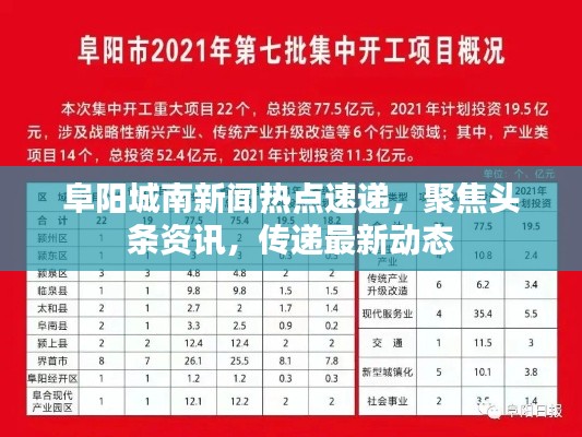 阜阳城南新闻热点速递，聚焦头条资讯，传递最新动态